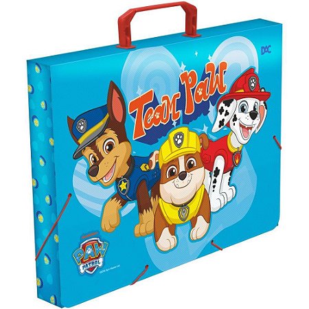 Maleta Plastica com ALCA Decor Patrulha Canina Oficio Azul