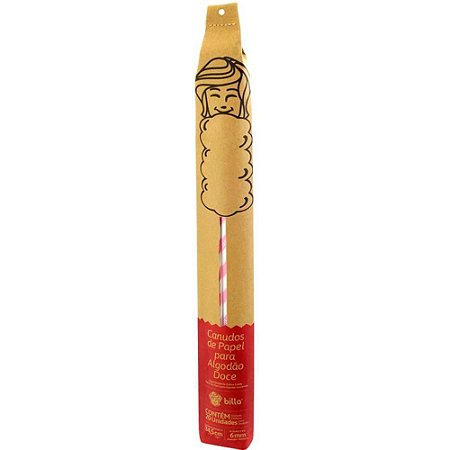 Vareta para Doce Algodao DOCE34,5X6MM RS/BC PAP