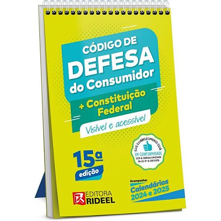 Livro Codigo de Defesa do Consumidor Atualizado 2024/2025