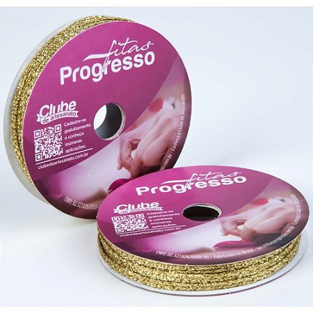 Fita Metalizada 4MM 10M. Ouro ARAMADA