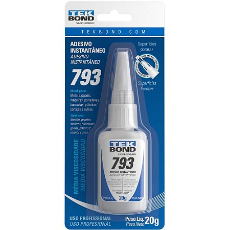 Cola Adesivo Instantaneo 793 20G (7898904869853)