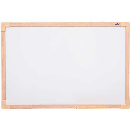 Quadro Branco Moldura Madeira 030X040CM UV MDF SOFT
