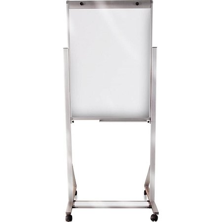 Cavalete para FLIP-CHART Aluminio 100X70CM BCO C/RODIZ.