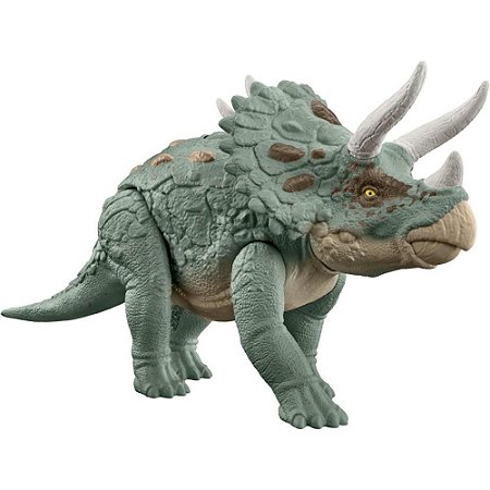 Dinossauro - Jurassic WORLD - Rastreadores Gigantes - Triceratops - Mattel