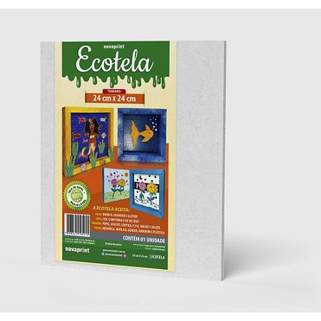 Tela para Pintura Ecotela 24X24CM.