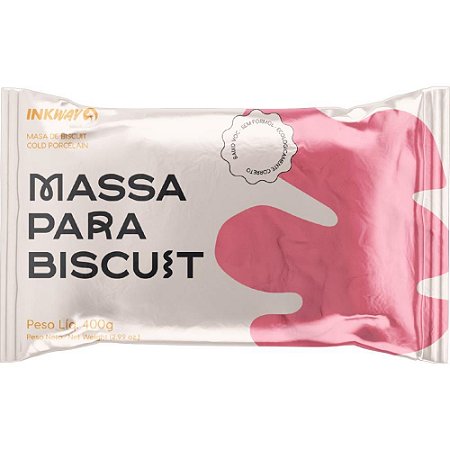 Massa de Porcelana Fria Biscuit 400G Rosa