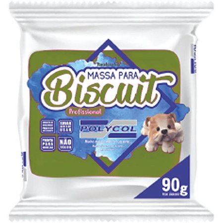Massa de Porcelana Fria Biscuit 90G Verde Oliva