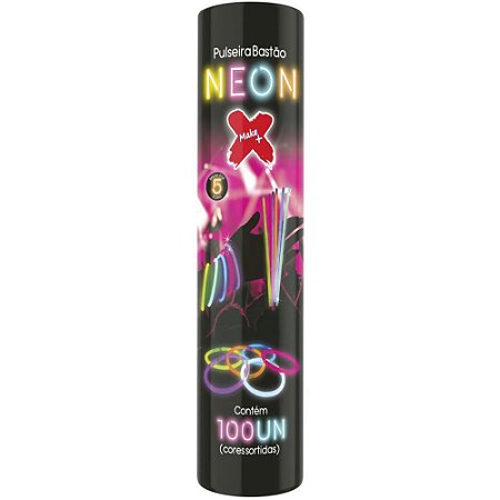 Pulseira Bastao Neon Colorida  TB C/100 - Make