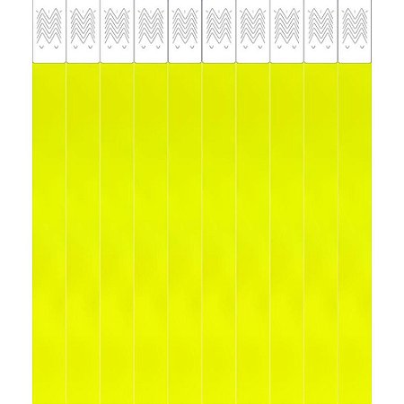 Pulseira Identificacao Amarelo Fluor