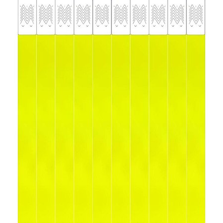 Pulseira Identificacao Laser PRO Amarela Fluorescente