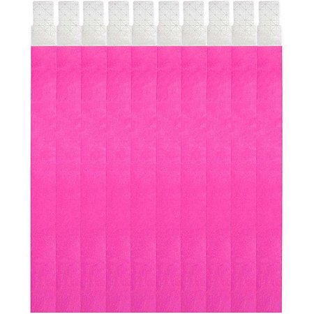 Pulseira Identificacao PINK Fluor TYVEK