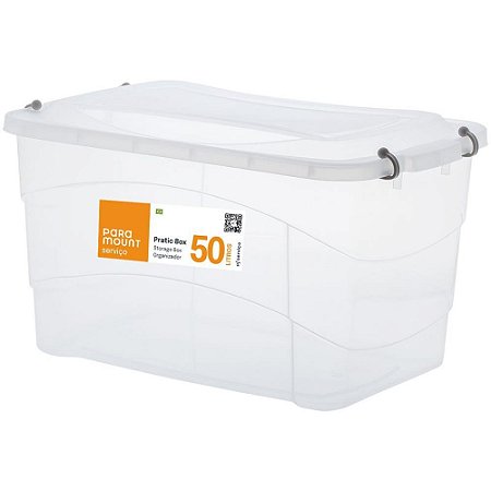 Caixa Plastica Multiuso Pratic BOX 50L 59X38X34CM.