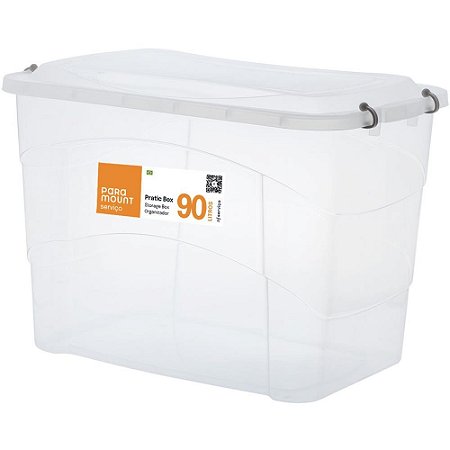 Caixa Plastica Multiuso Pratic BOX 90L 66X44X45CM.