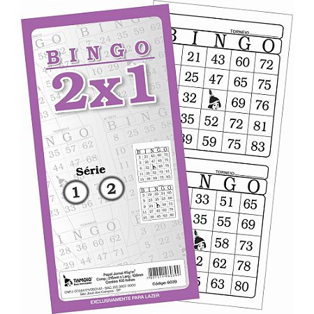 Bloco para Bingo Bingao Jornal 2X1 100 Folhas