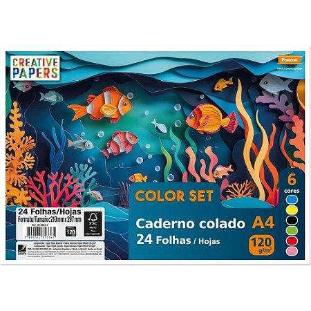 Bloco para Educacao Artistica Creative Papers 40FLS.80G.
