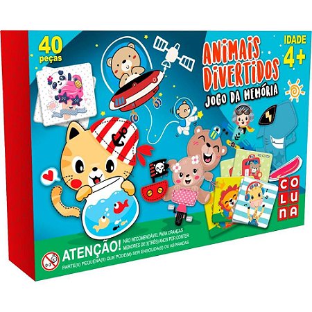 Jogo da Memoria Animais Divertidos