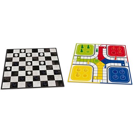 Jogo de Tabuleiro Dama e Ludo