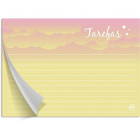Bloco para Rascunho Decorado Tarefas 30FLS