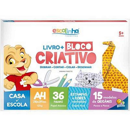 Bloco para Educacao Artistica Escolinha A4+ Livro 120G.36FL