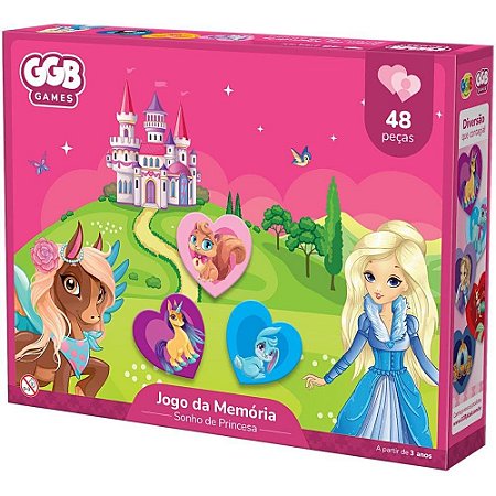 Jogo da Memoria Sonho de Princesa 48PCS