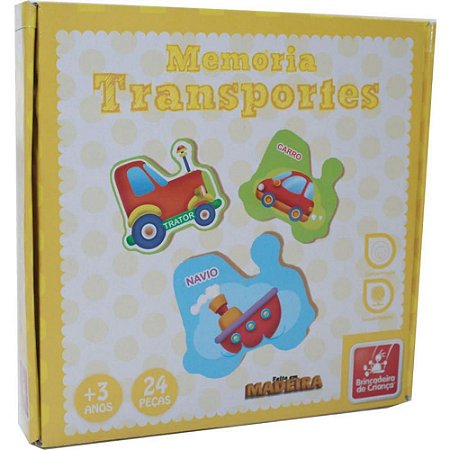 Jogo da Memoria Memoria Transportes em Madeira