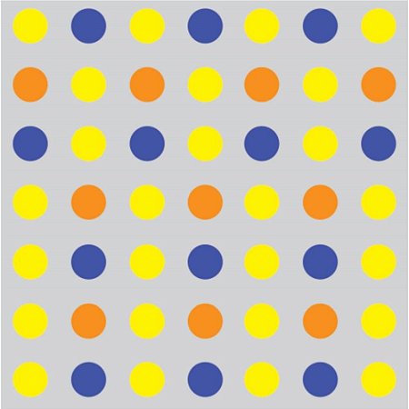 Embalagem P/OVO de Pascoa 32X32CM. Poa Color Amarelo