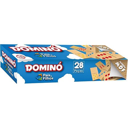 Domino Pingos Coloridos em Madeira (7896647007723)