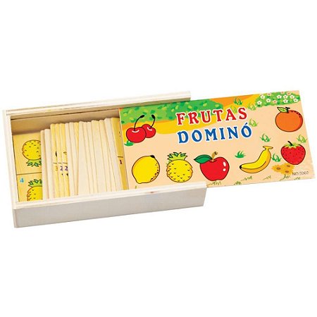 Domino Frutas em Madeira 28PCS