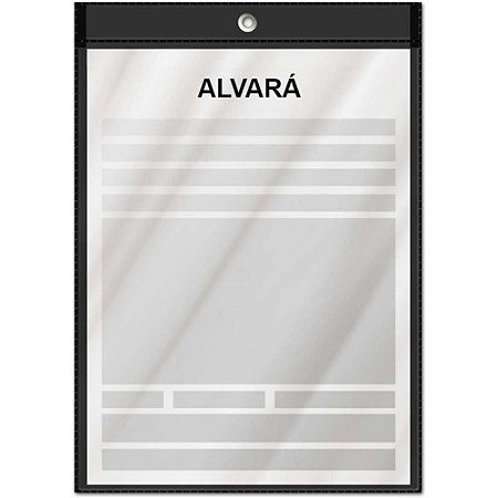 Porta ALVARA Vertical  Preto 16,3X21,8CM