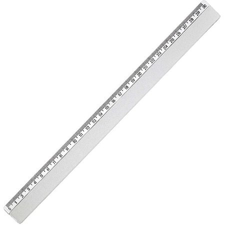 Regua Plastica Cristal 30CM.
