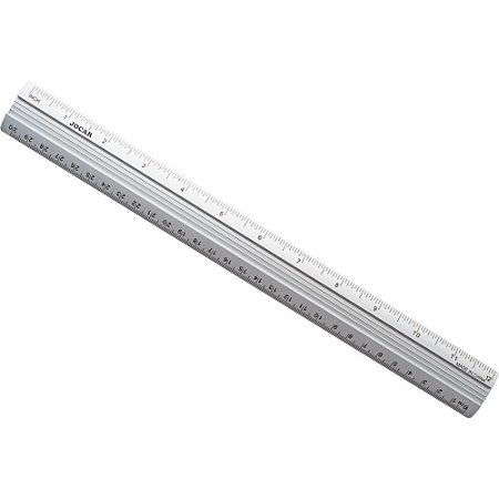 Regua de Aluminio Jocar Office 30CM