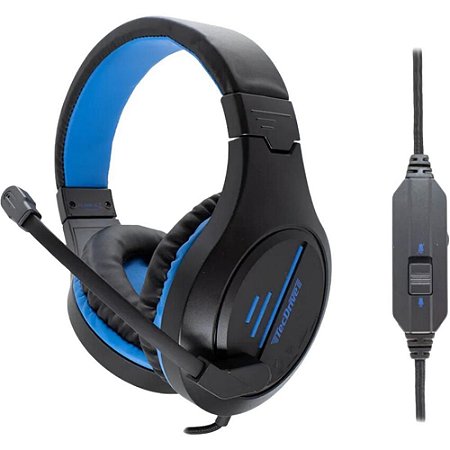 Fone de Ouvido com Microfone Headset Gamer LED 2.2M P2/USB