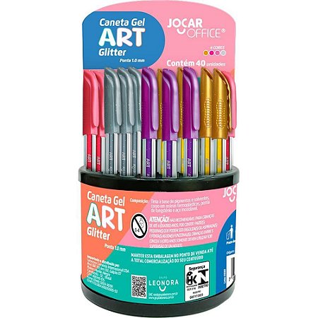 Caneta GEL ART 1.0MM 10CORES Glitter