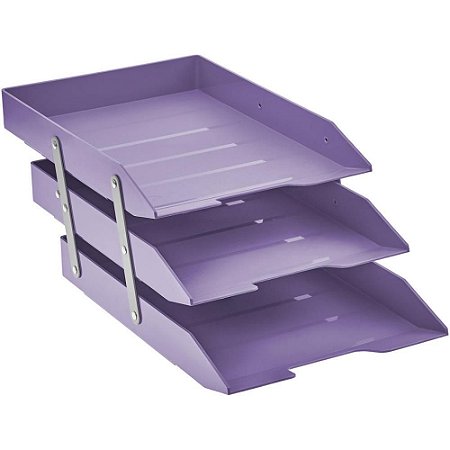 Caixa Correspondencia Tripla Movel Articulavel Lilas