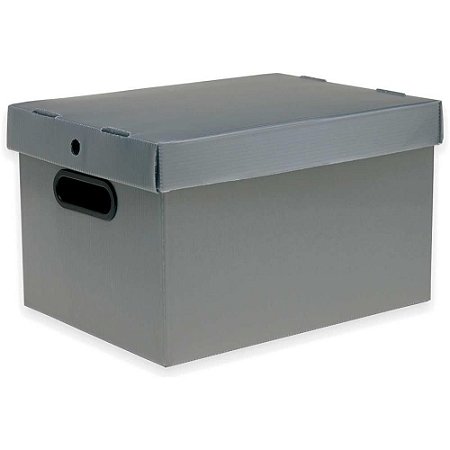 Caixa Organizadora Prontobox Prata 360X265X230 MD - UNID