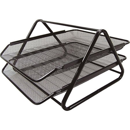 Caixa Correspondencia Dupla Aramado Preto