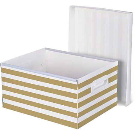 Caixa Organizadora Metalic P 340X220X163 GOLD