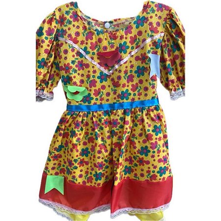 Fantasia Festa Junina Vestido Simples M (S)