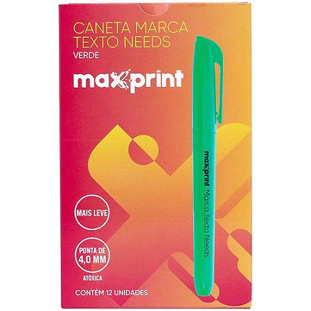 Caneta Marca Texto Needs Verde