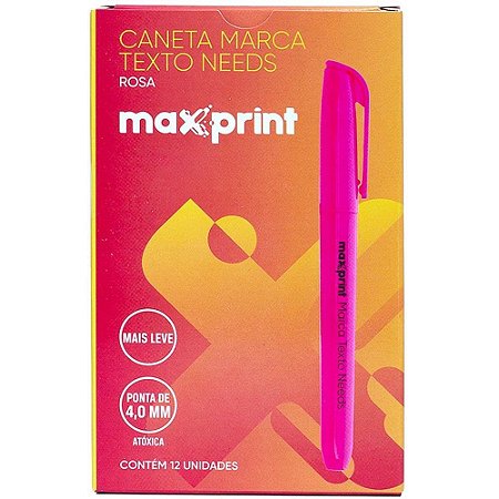 Caneta Marca Texto Needs Rosa