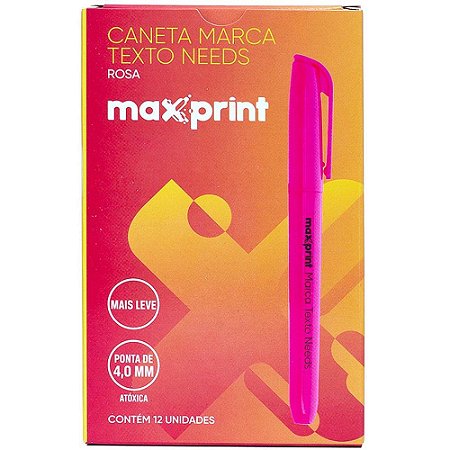 Caneta Marca Texto Needs Rosa