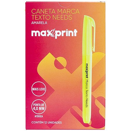 Caneta Marca Texto Needs Amarela