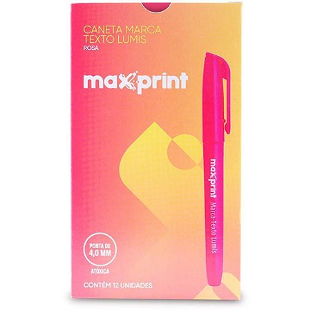 Caneta Marca Texto Lumis Rosa MAX