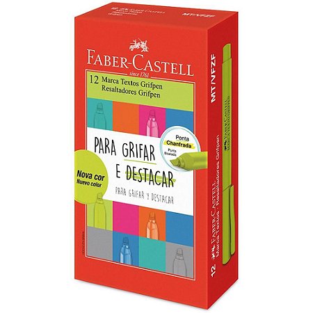 Caneta Marca Texto Grifpen Verde Folha