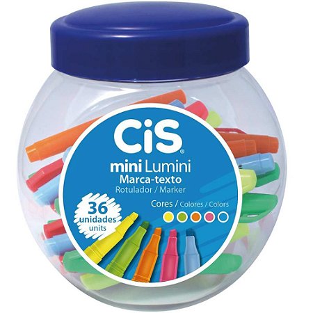 Caneta Marca Texto CIS Mini Lumini 05 Cores