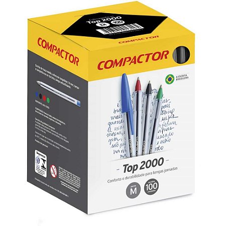Caneta Esferografica TOP 2000 Preta
