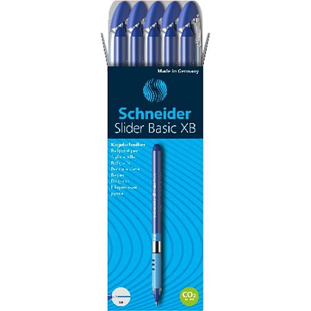 Caneta Esferografica Slider Azul Ponta Grossa