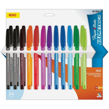 Caneta Esferografica Kilometrica 100 Colorz Sortida (071641146563)