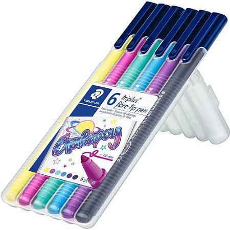 Caneta com Ponta Porosa Triplus Hidrocor 323 Galaxy 6