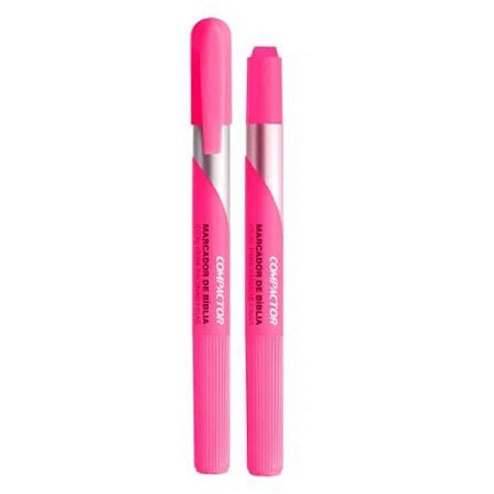 Caneta Marca Texto para Paginas Finas - Rosa